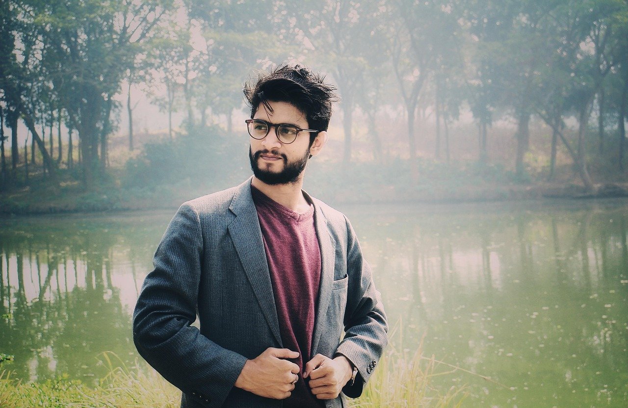 Home man, nature, lake, portrait, bangladeshi man, fashion, fog